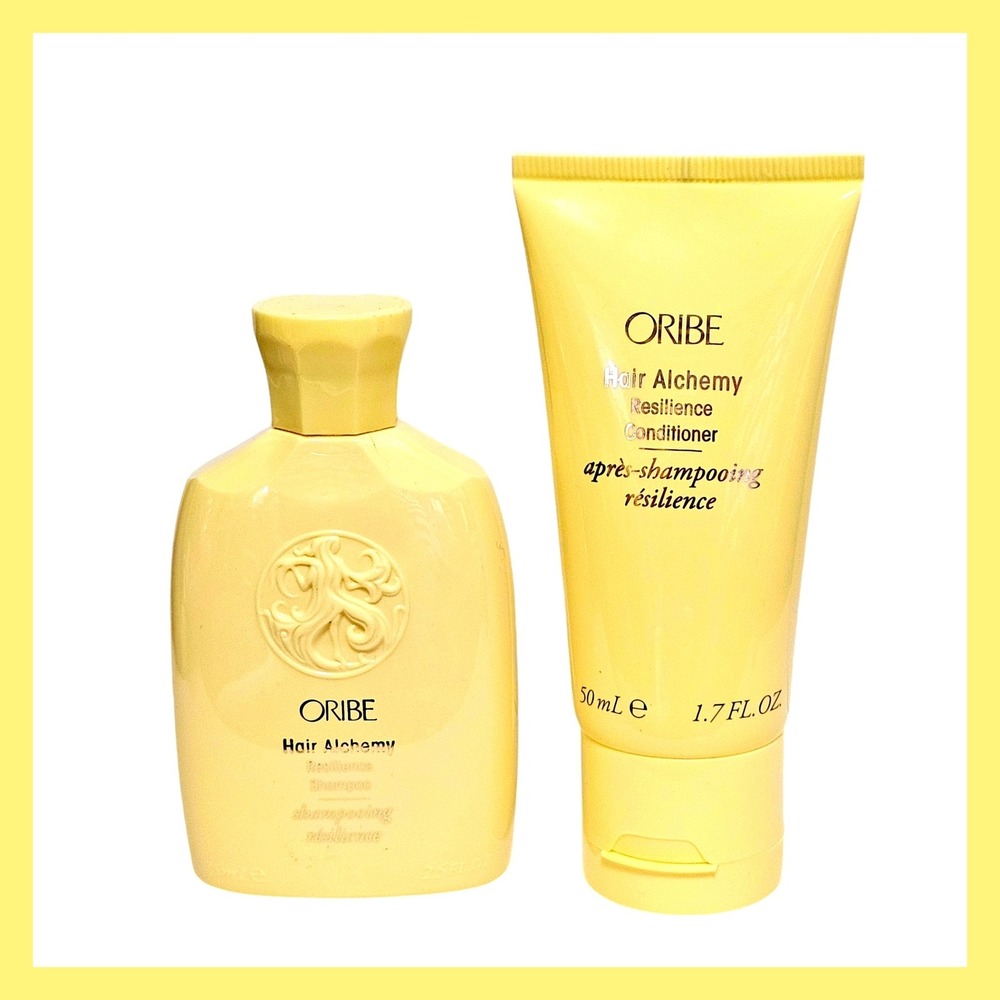 Oribe Hair Alchemy Resilience Shampoo 2.5oz & Conditioner 1.7oz Travel Size New